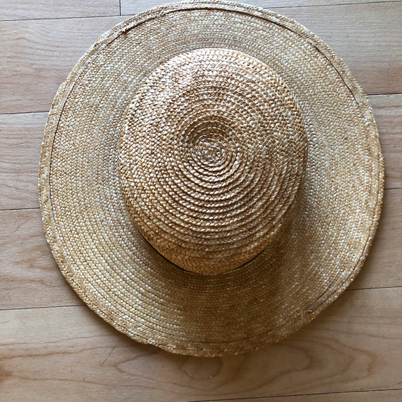 EUC Janessa Leone Klint Natural Straw Fedora Hat